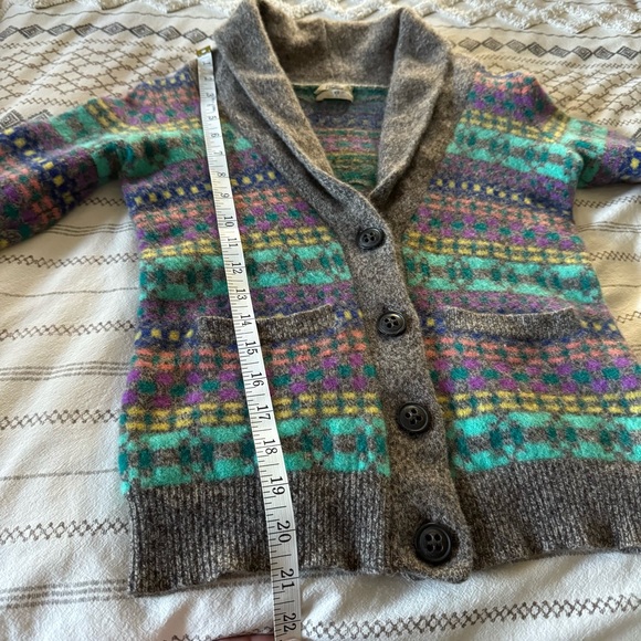 Madewell Wallace Colorful Shawl Collar Cardigan Merino Wool XS - Picture 11 of 13
